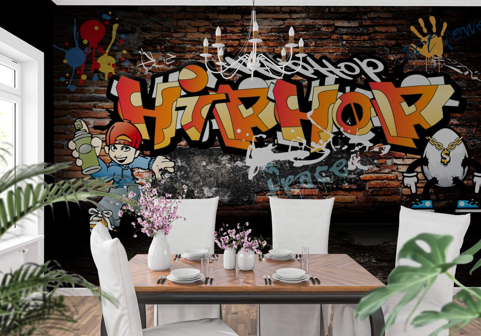 Fototapet hiphop graffiti