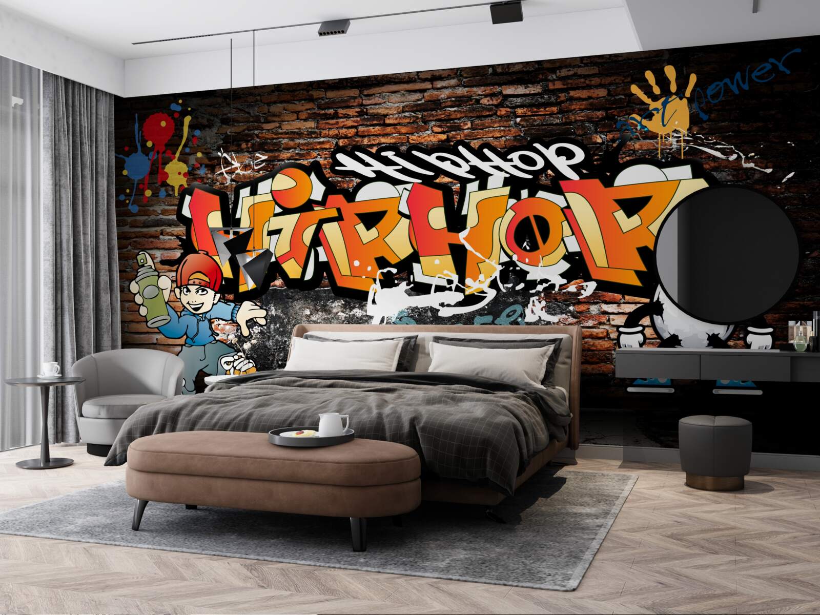 Fototapet hiphop graffiti