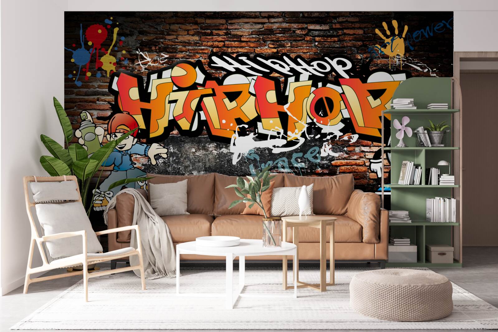 Fototapet hiphop graffiti