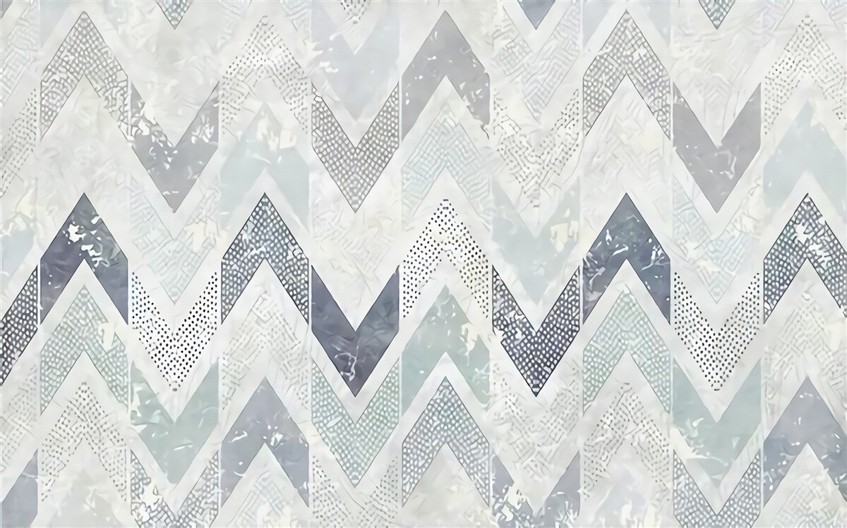 Fototapet linii reci care curg în zigzag