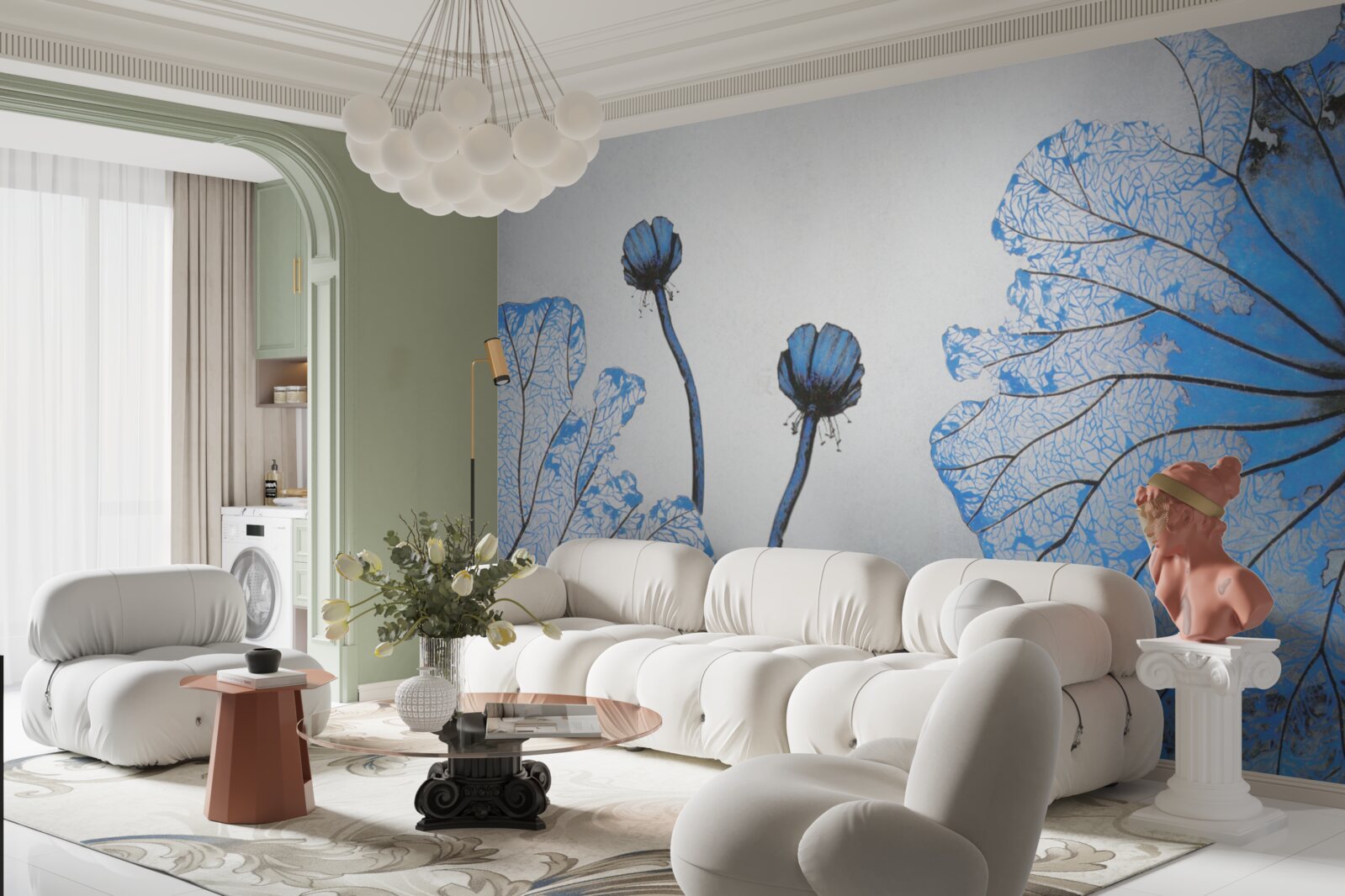 Fototapet o prezentare detaliată a florilor exotice