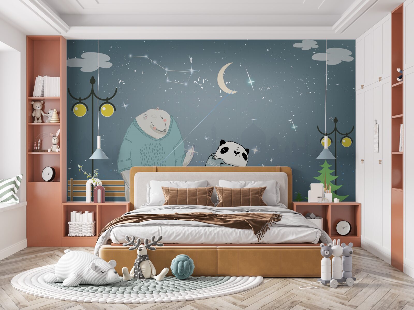 Fototapet plimbare de seară în miskin