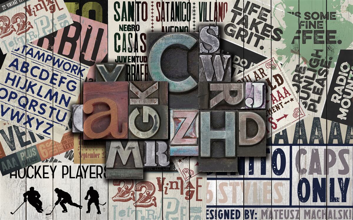 Fototapet inscripții în diferite forme