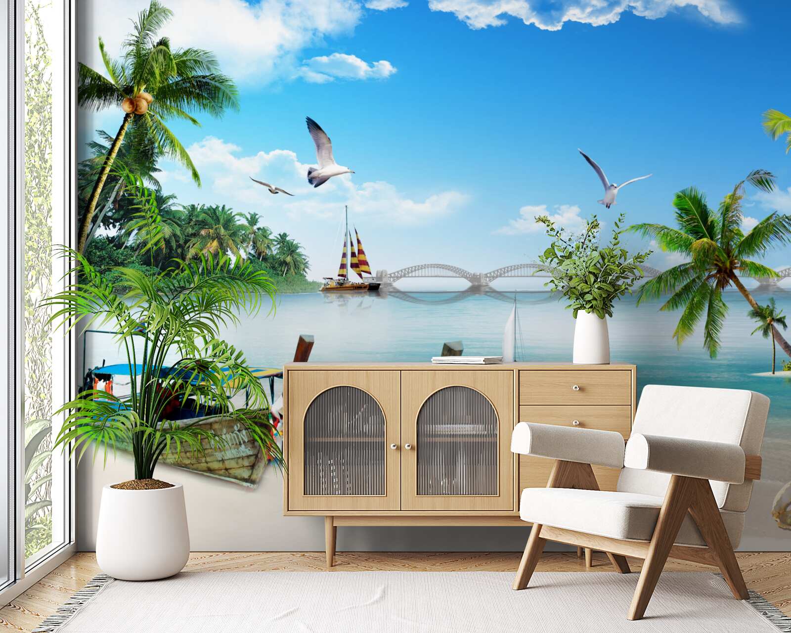 Fototapet un paradis pe o insulă nelocuită