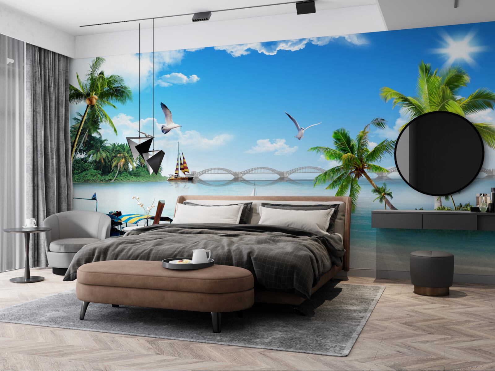 Fototapet un paradis pe o insulă nelocuită