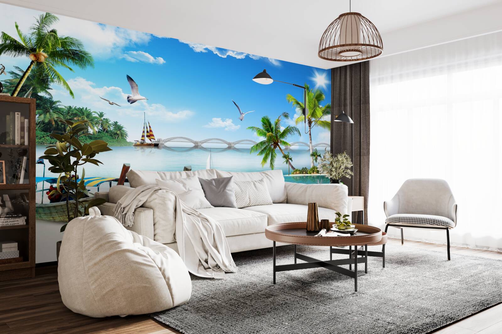 Fototapet un paradis pe o insulă nelocuită