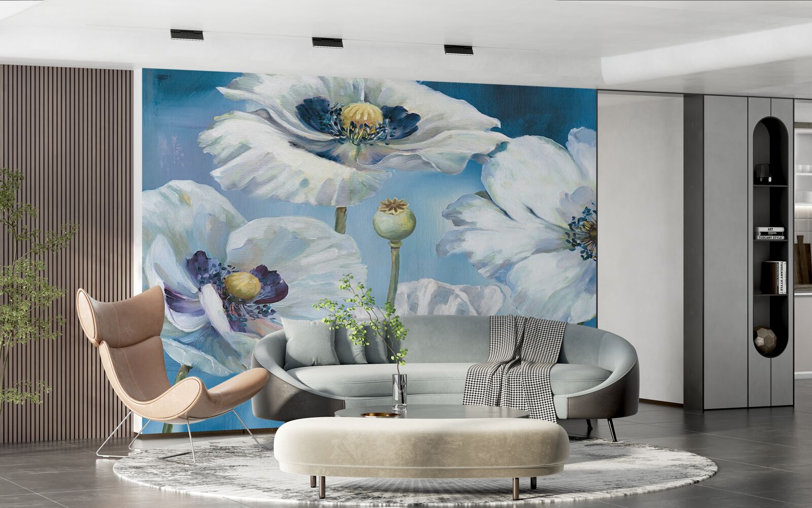 Fototapet maci albi uriași