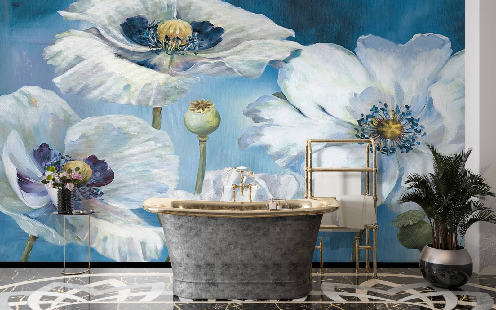 Fototapet maci albi uriași