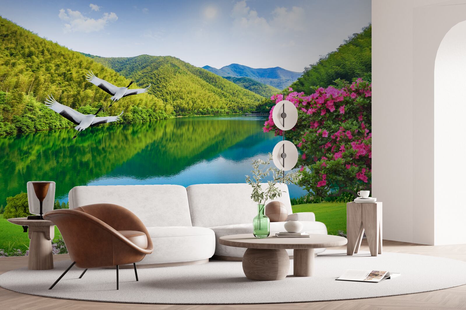 Fototapet frumusețea fermecătoare a munților de vară