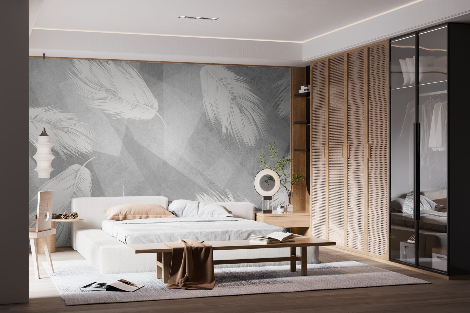 Fototapet puf moale, alb ca zăpada