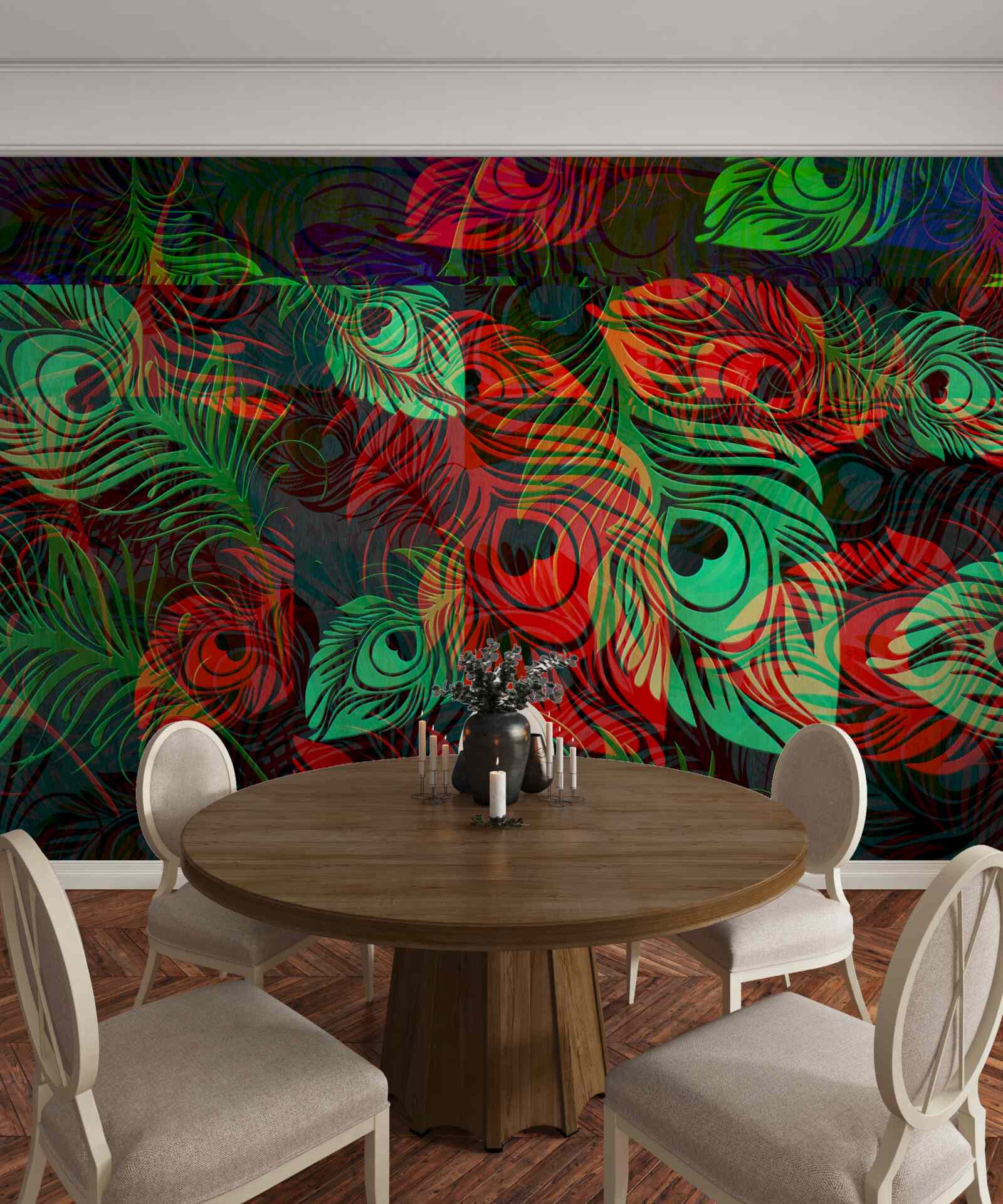 Fototapet pene aurii de o frumusețe incredibilă