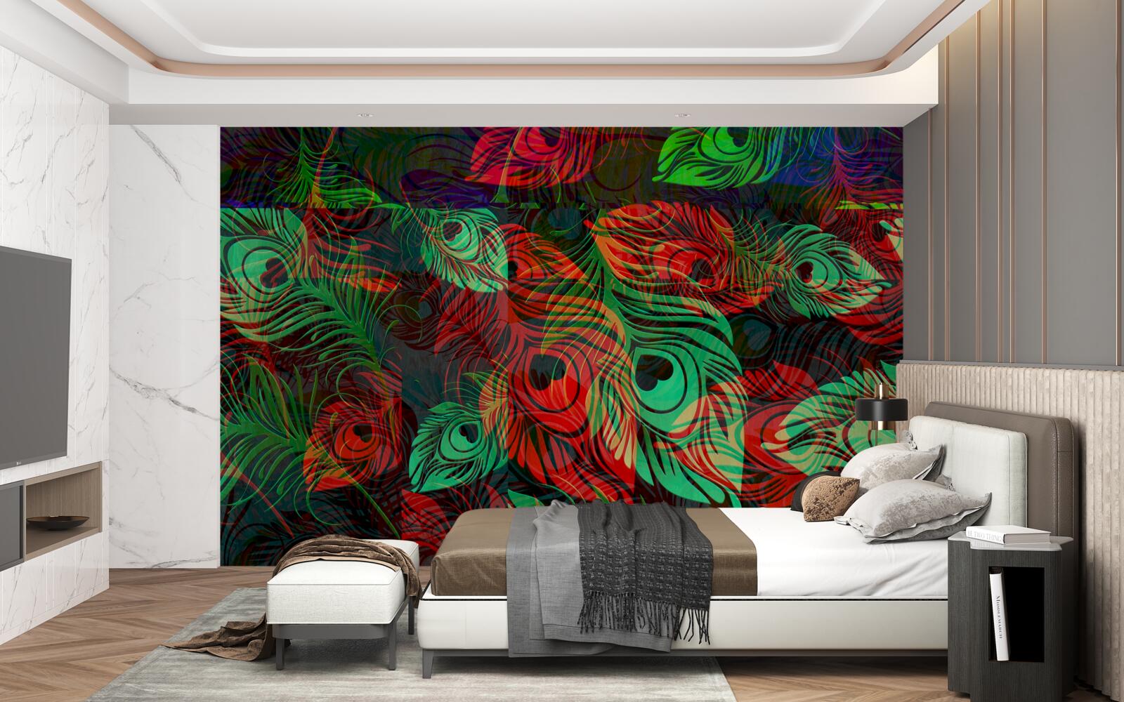 Fototapet pene aurii de o frumusețe incredibilă