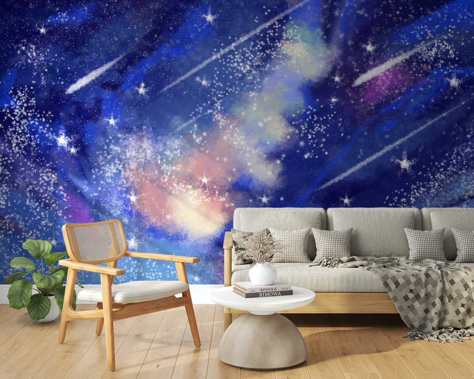 Fototapet cer albastru de noapte