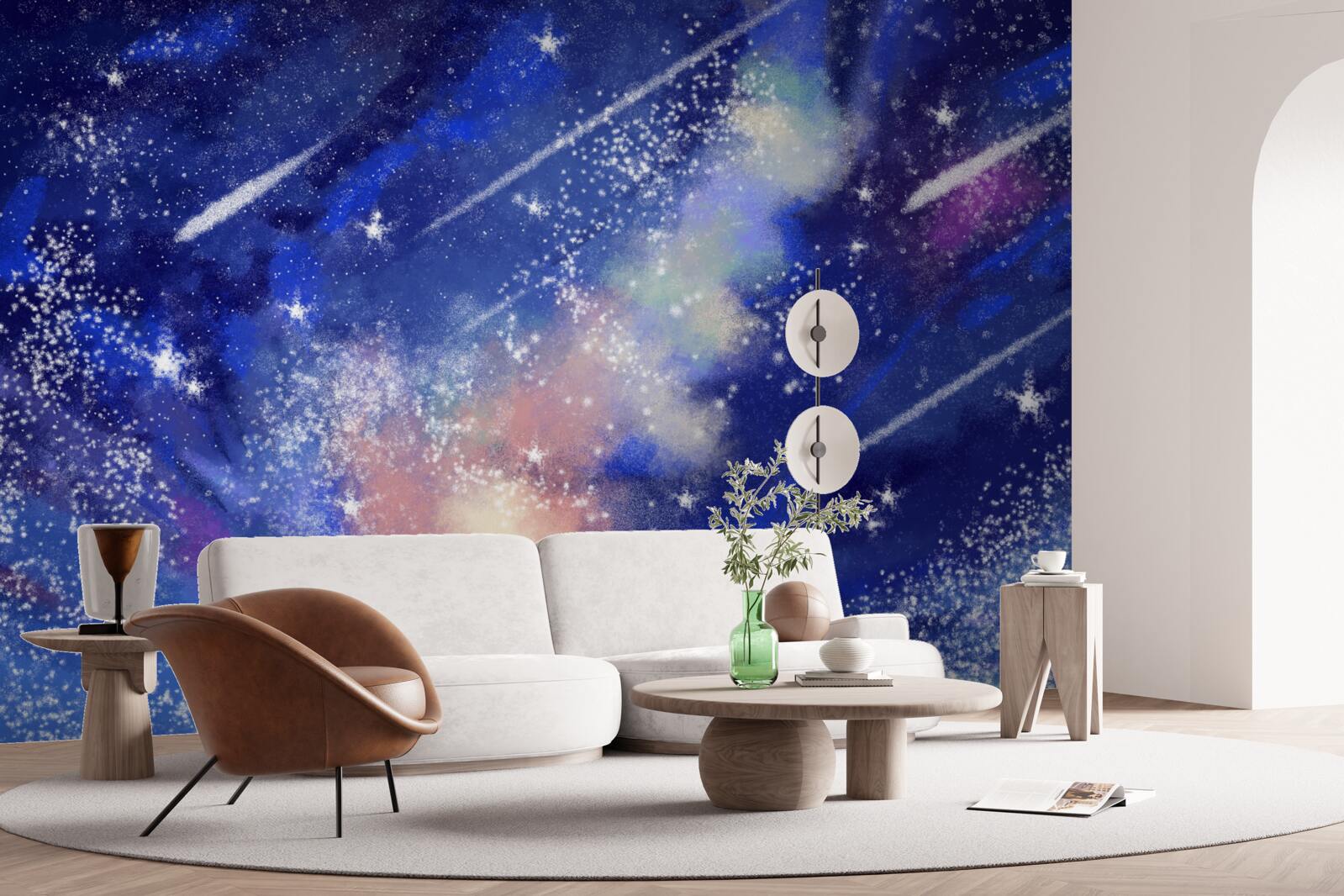 Fototapet cer albastru de noapte