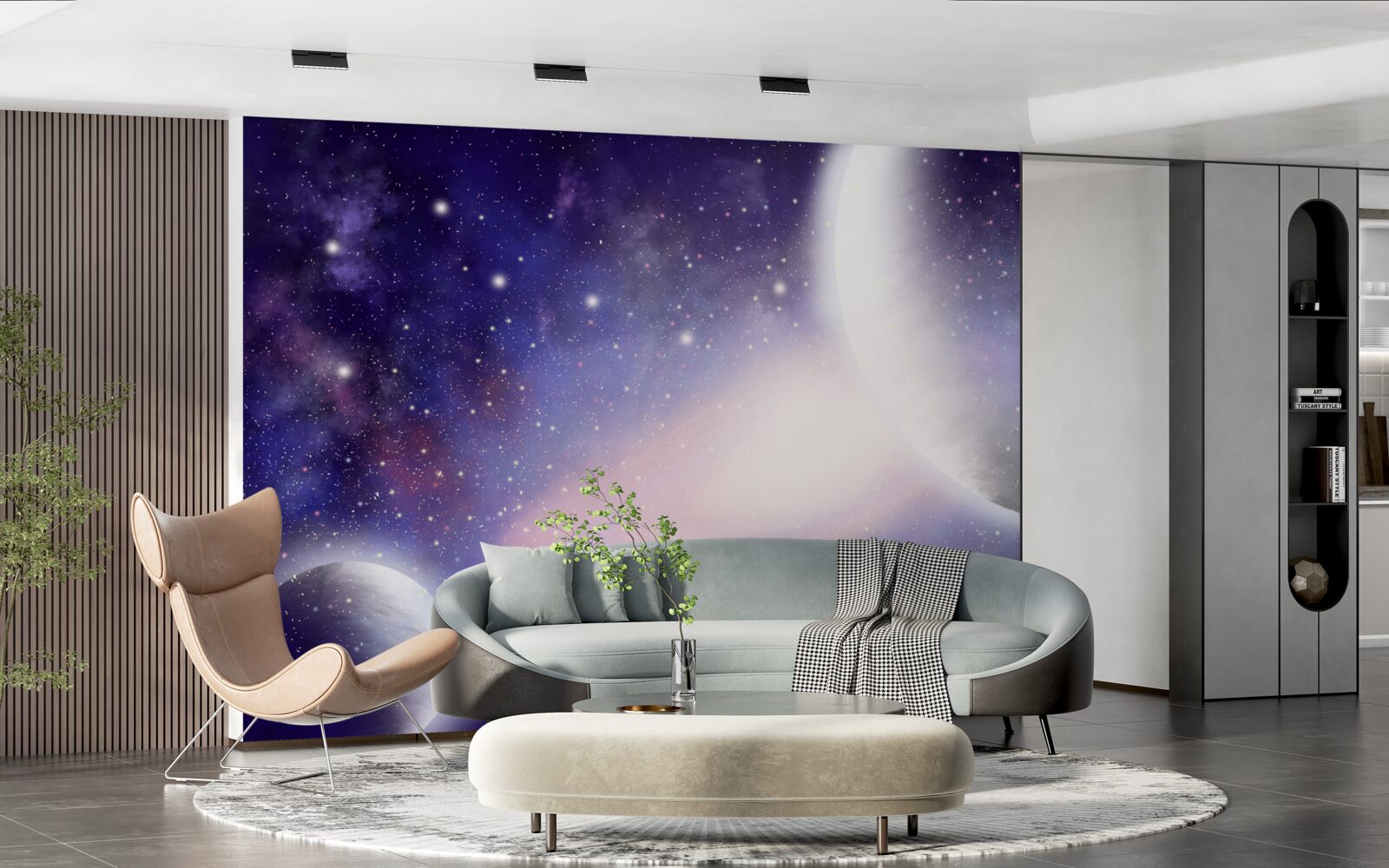 Fototapet cerul strălucind de frumusețe