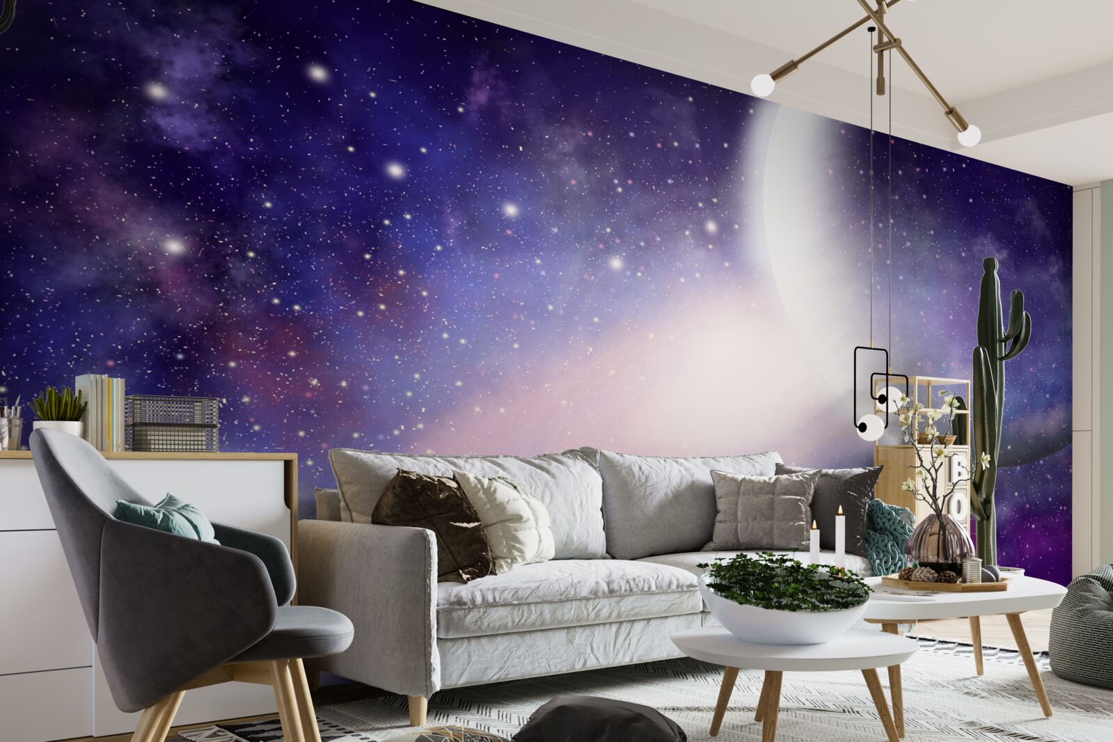 Fototapet cerul strălucind de frumusețe