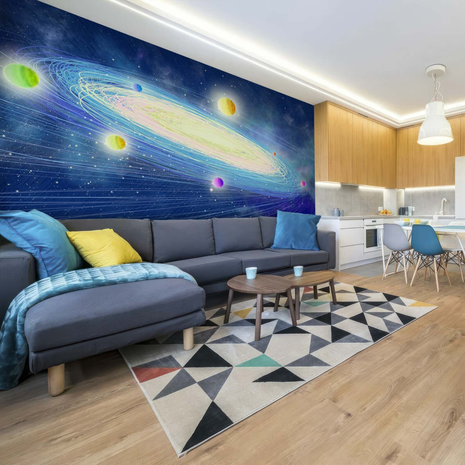 Fototapet revoluția planetelor în jurul stelei pe care o numim soare