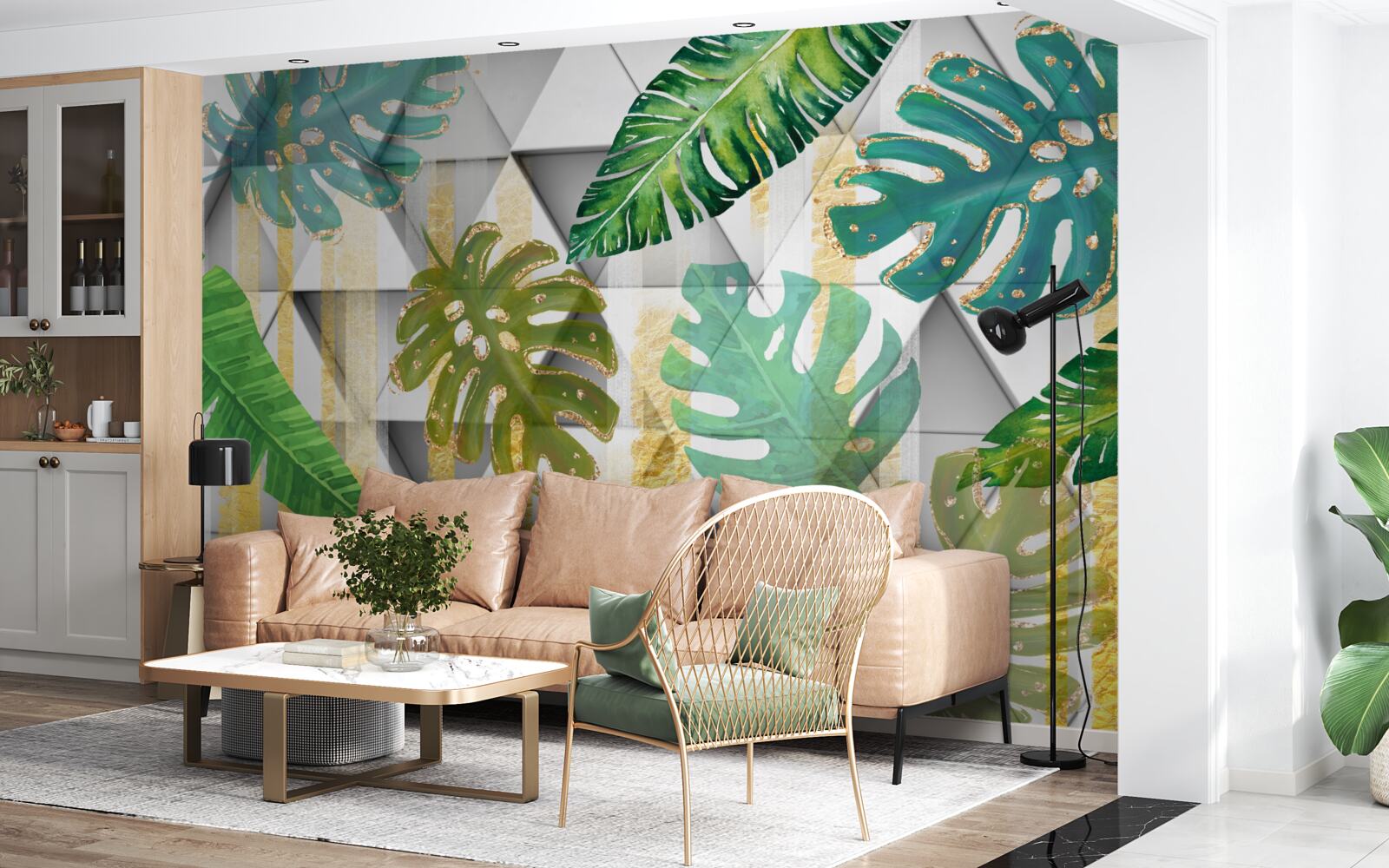 Fototapet diversitatea frunzișului tropical