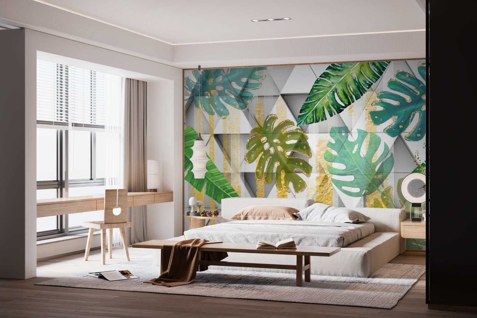 Fototapet diversitatea frunzișului tropical