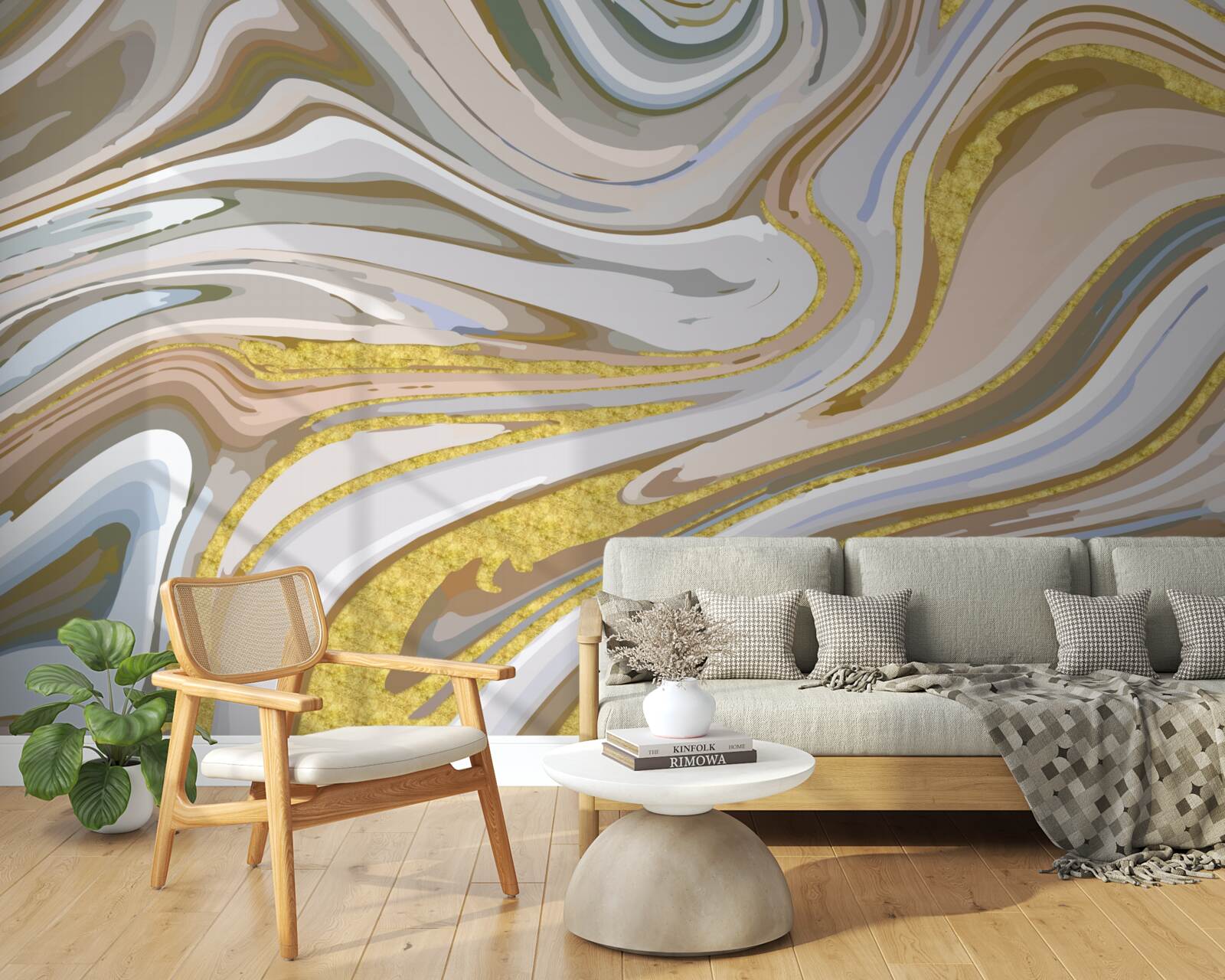 Fototapet Combinație de granule de nisip în timpul unei furtuni