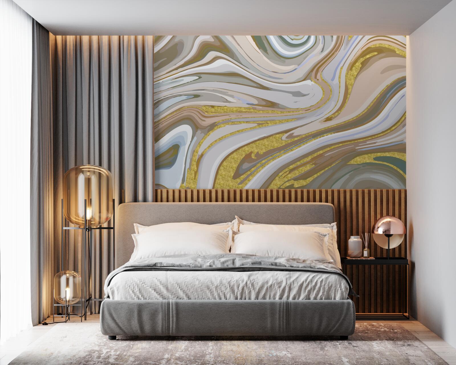 Fototapet Combinație de granule de nisip în timpul unei furtuni