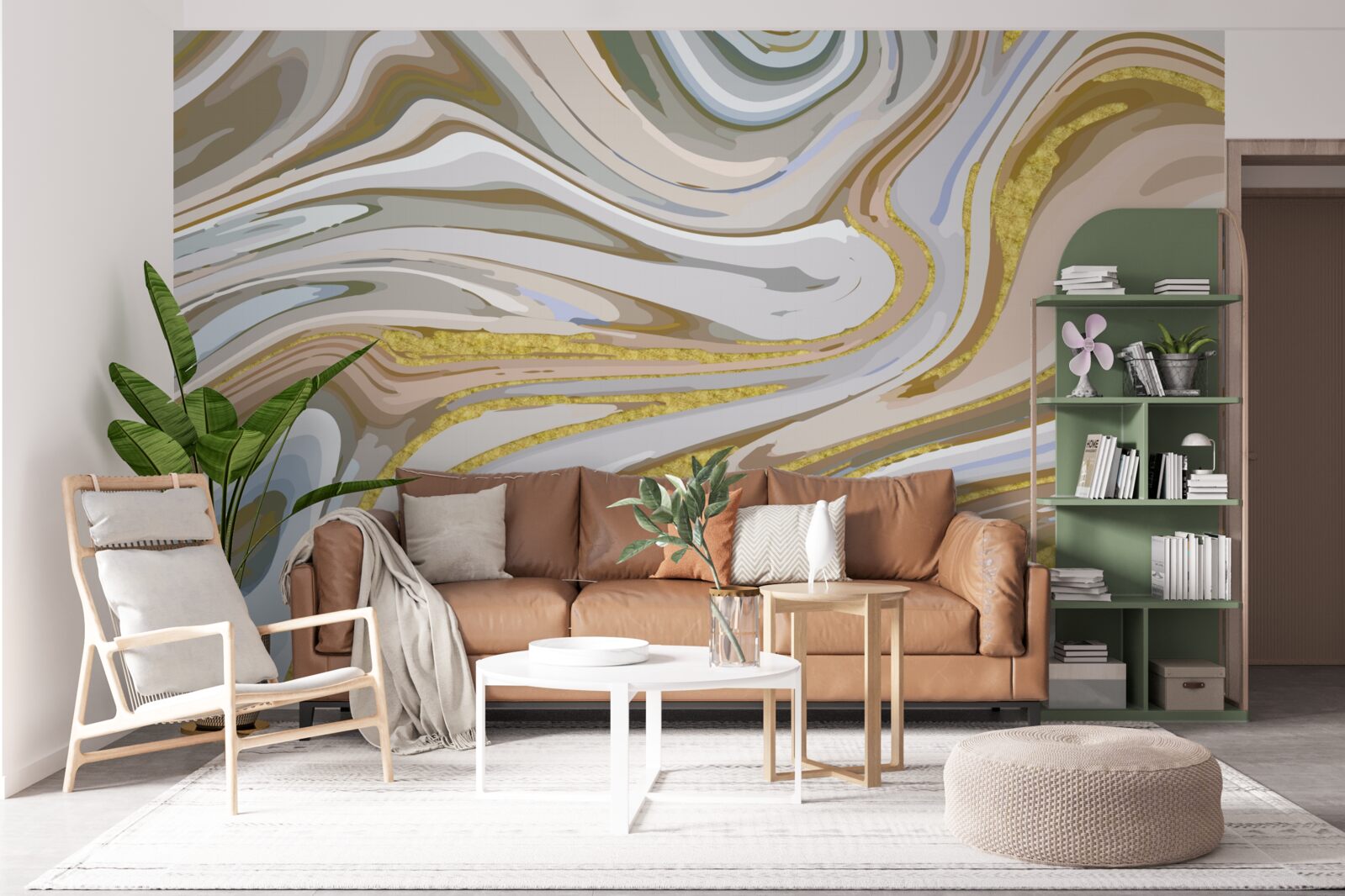 Fototapet Combinație de granule de nisip în timpul unei furtuni