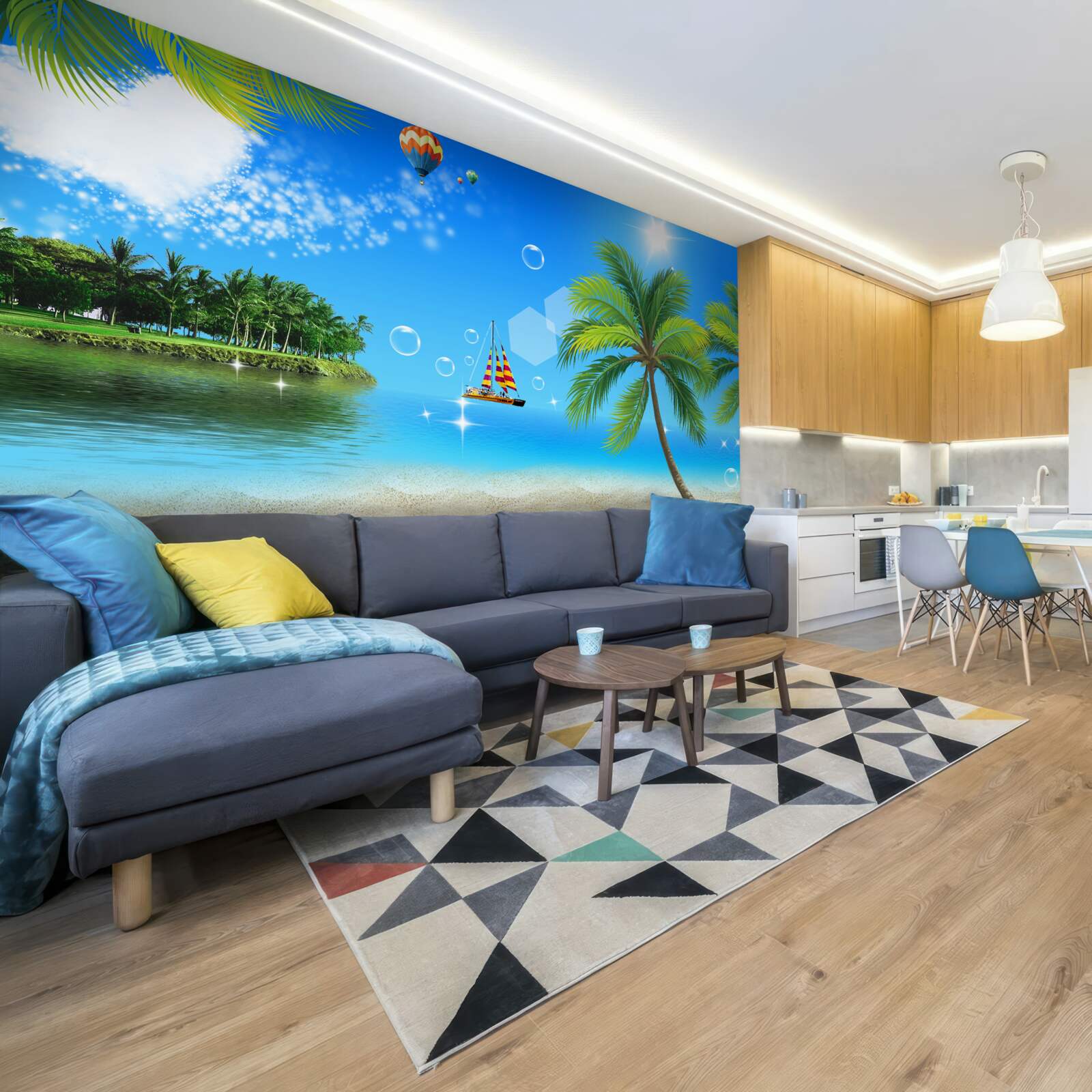 Fototapet vedere la mare și la coastă