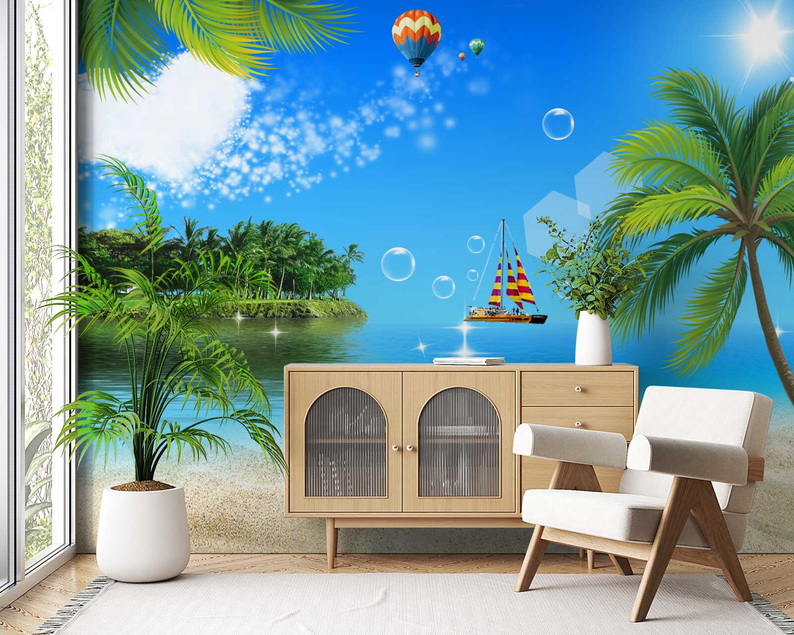 Fototapet vedere la mare și la coastă