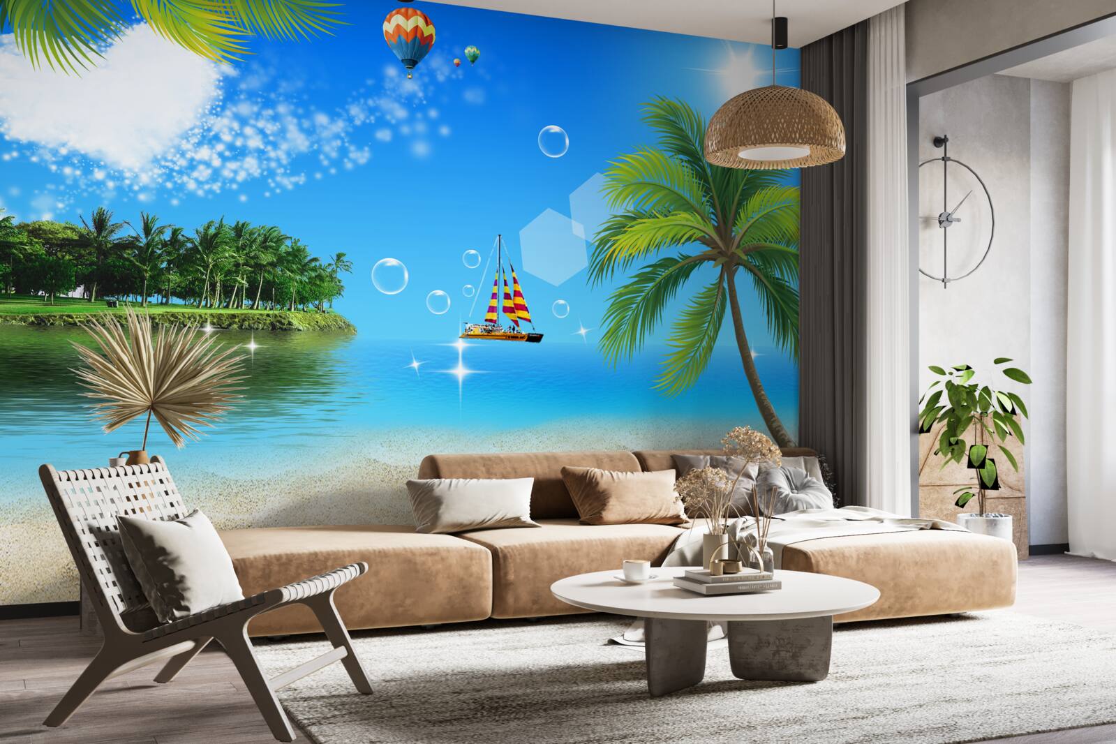 Fototapet vedere la mare și la coastă