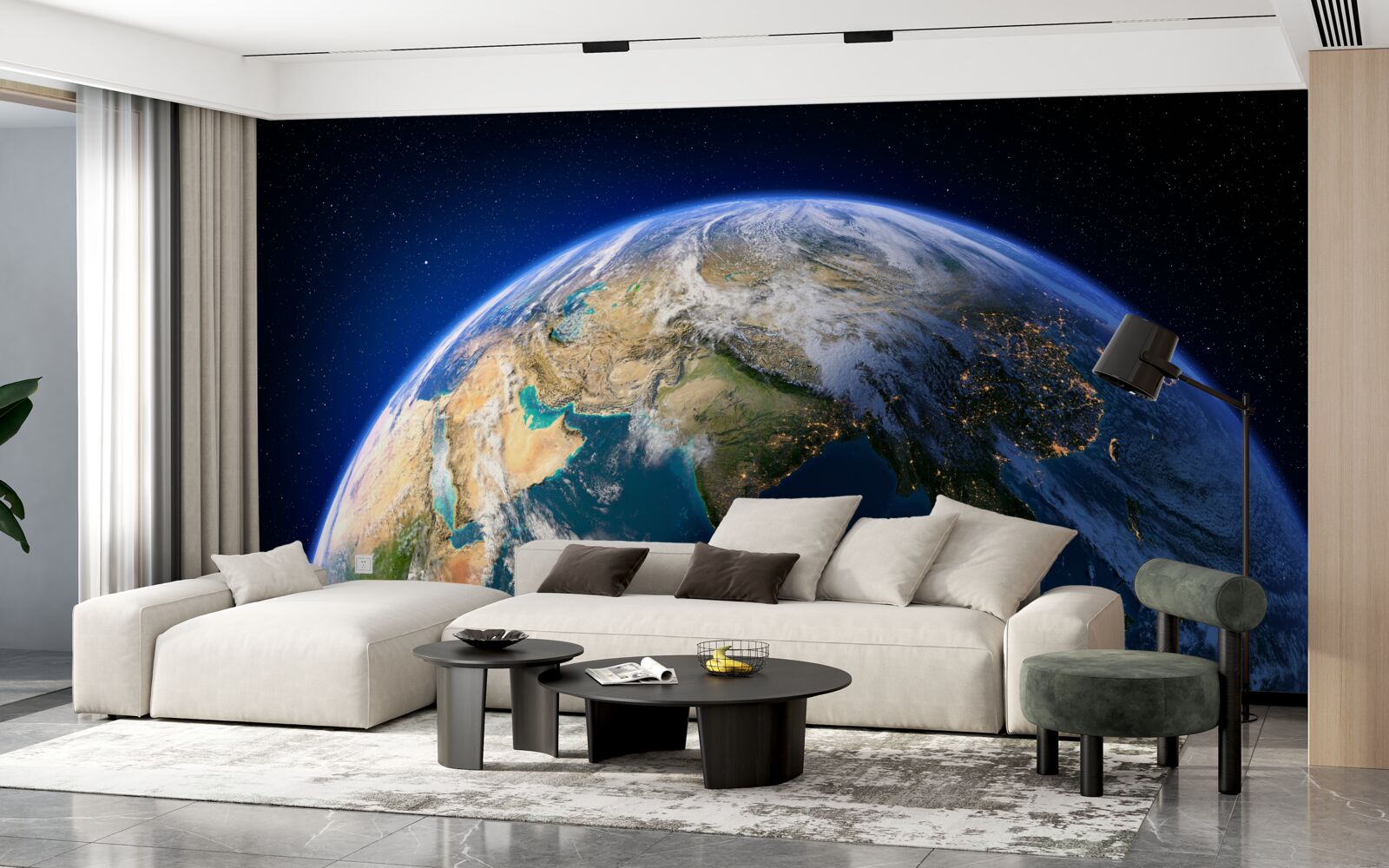 Fototapet observarea Pământului din spațiu