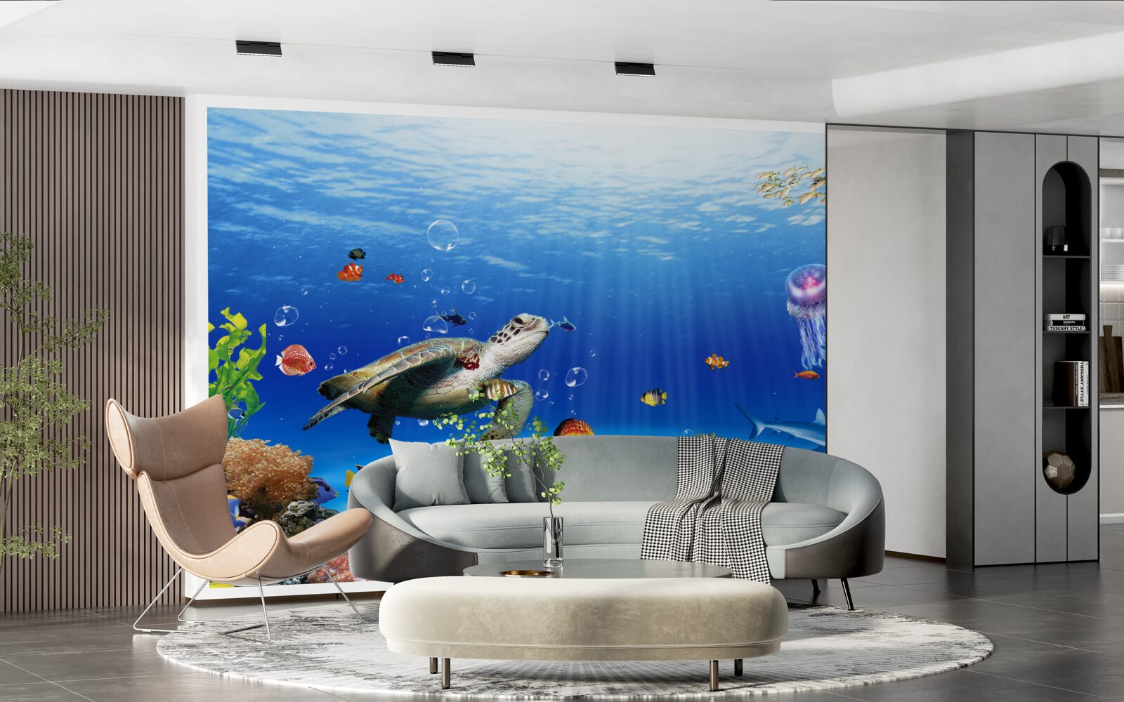 Fototapet măreția regatului subacvatic