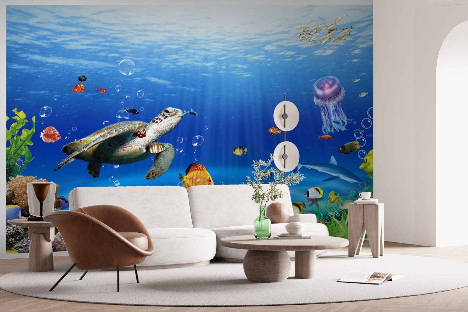 Fototapet măreția regatului subacvatic