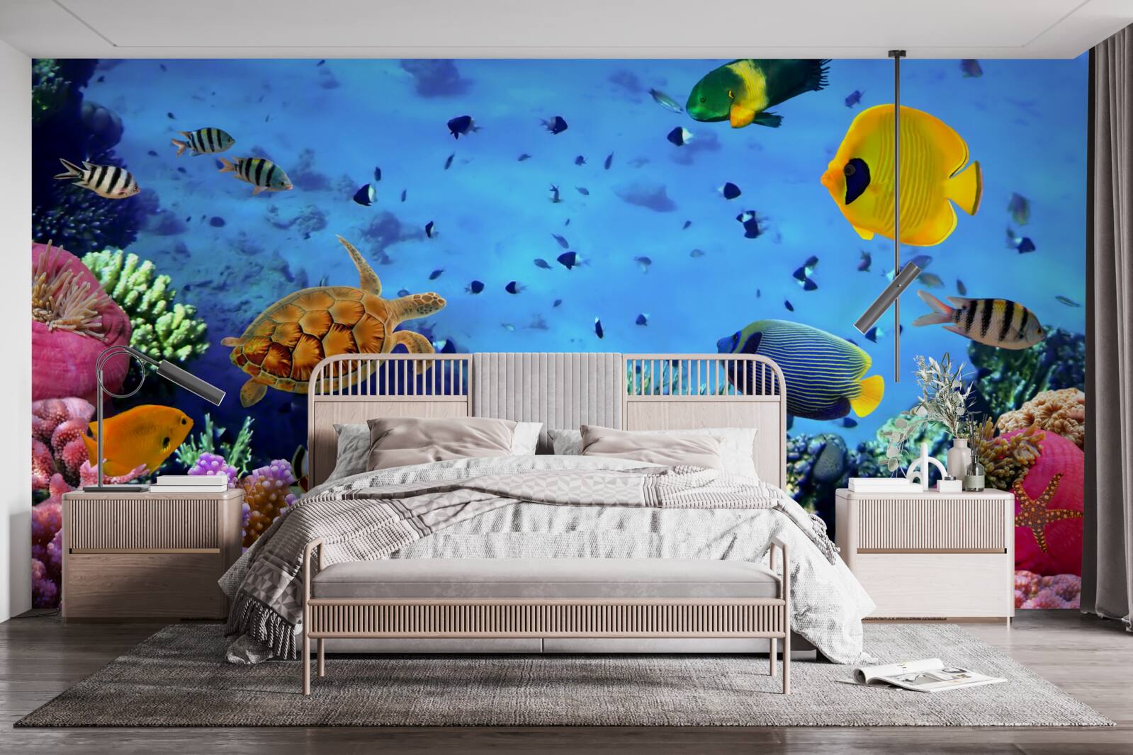 Fototapet Adâncul mării este plin de viață subacvatică