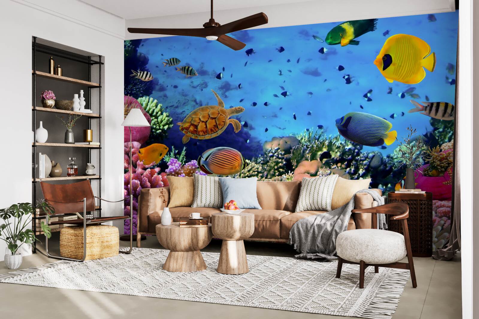 Fototapet Adâncul mării este plin de viață subacvatică