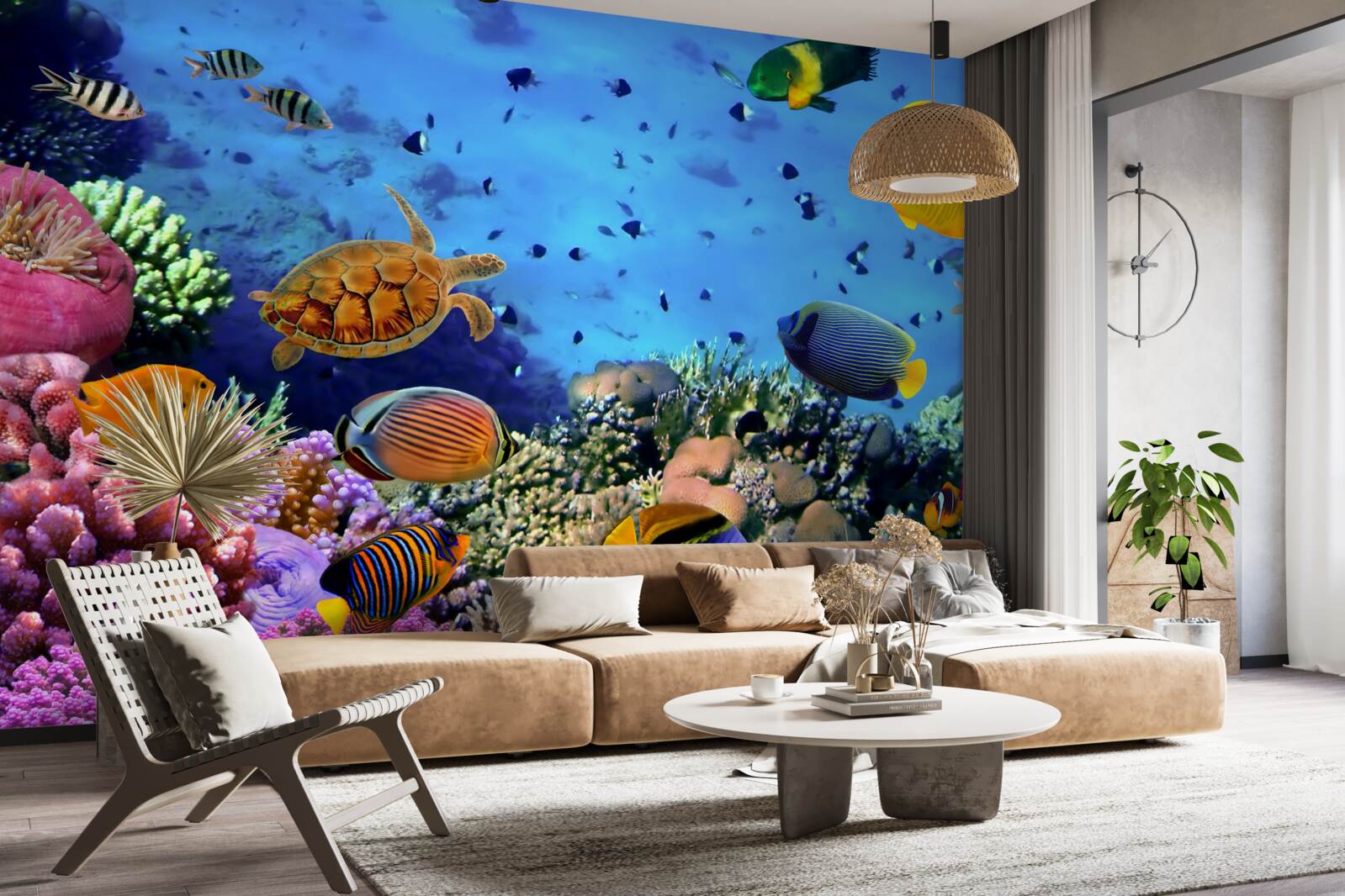 Fototapet Adâncul mării este plin de viață subacvatică