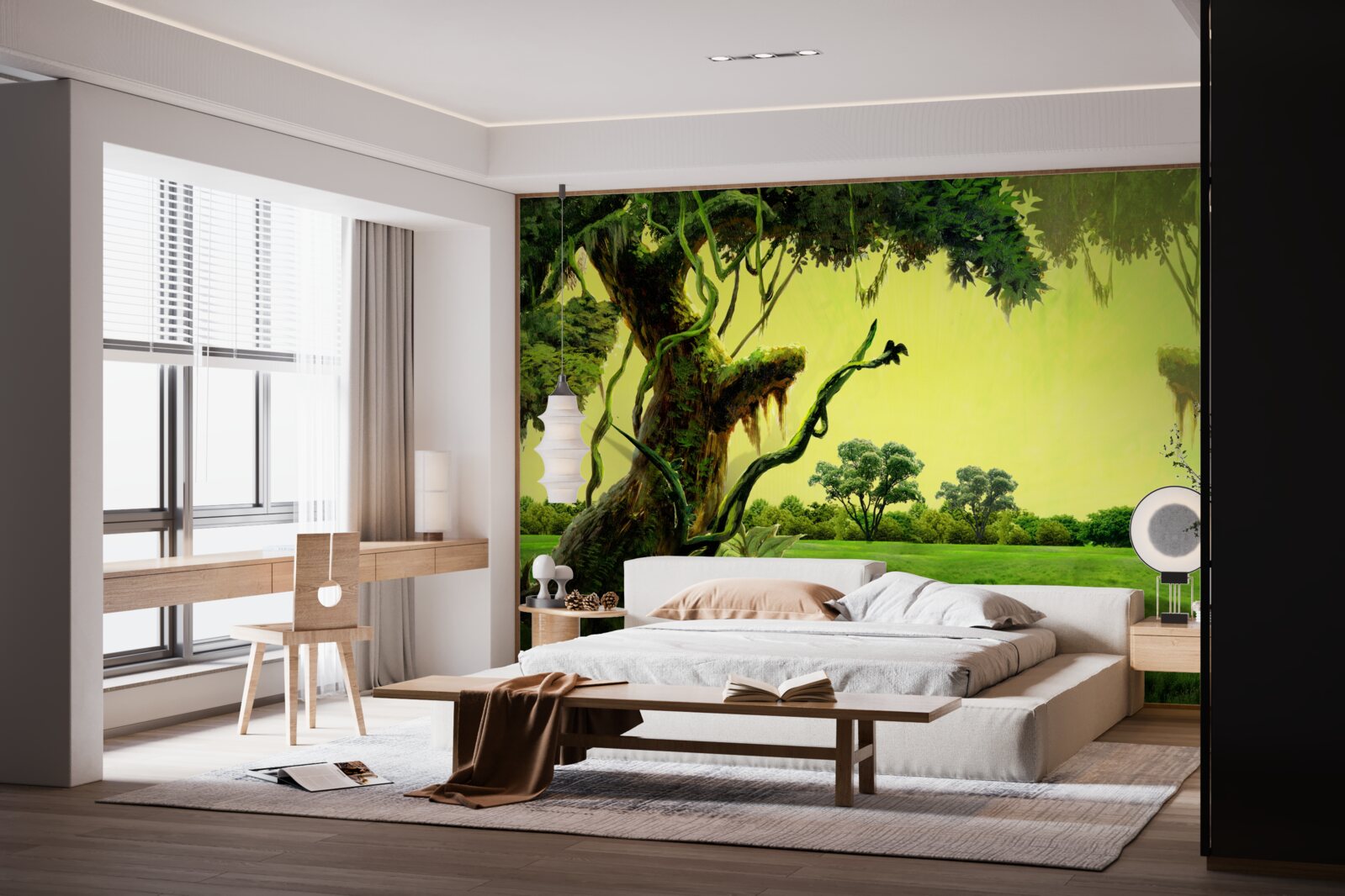 Fototapet pădure verde uluitoare