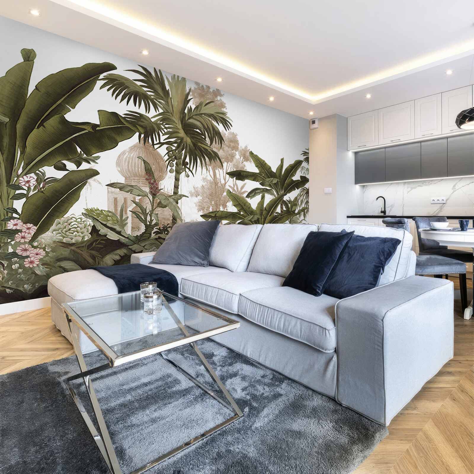 Fototapet sanctuar printre tufișurile verzi