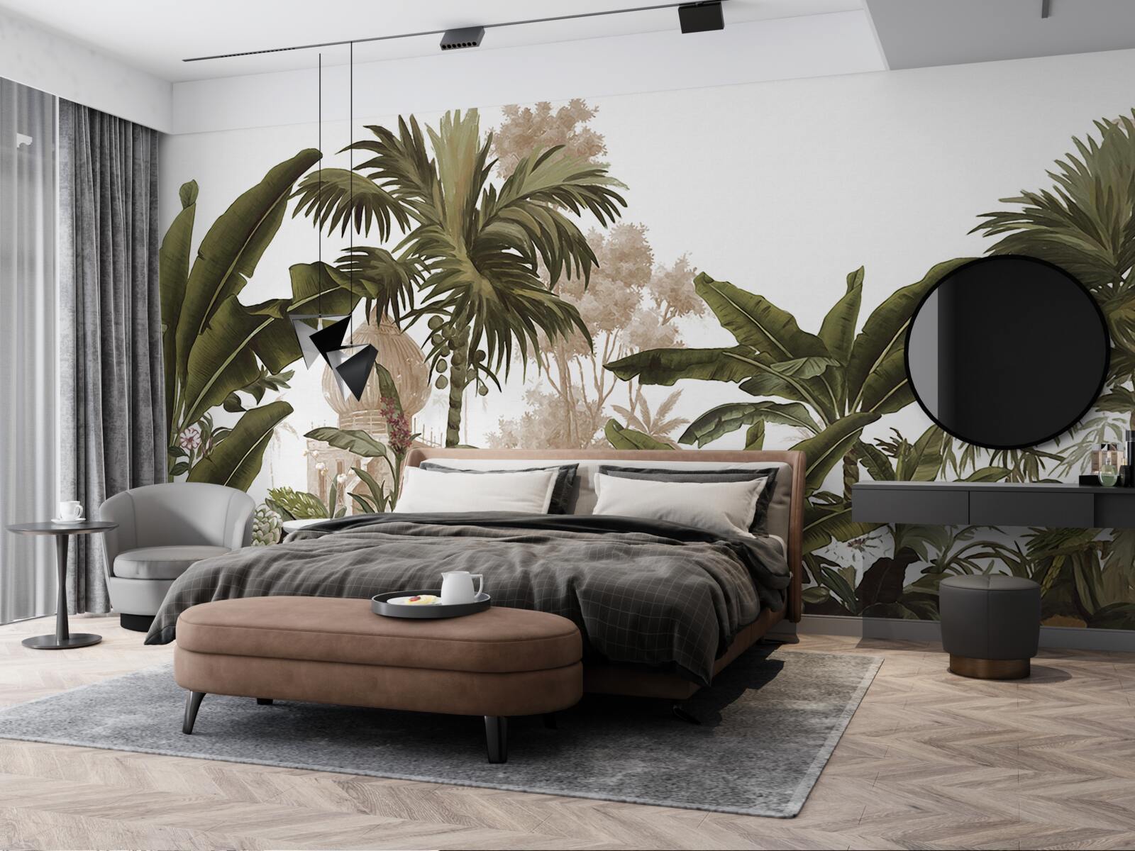 Fototapet sanctuar printre tufișurile verzi