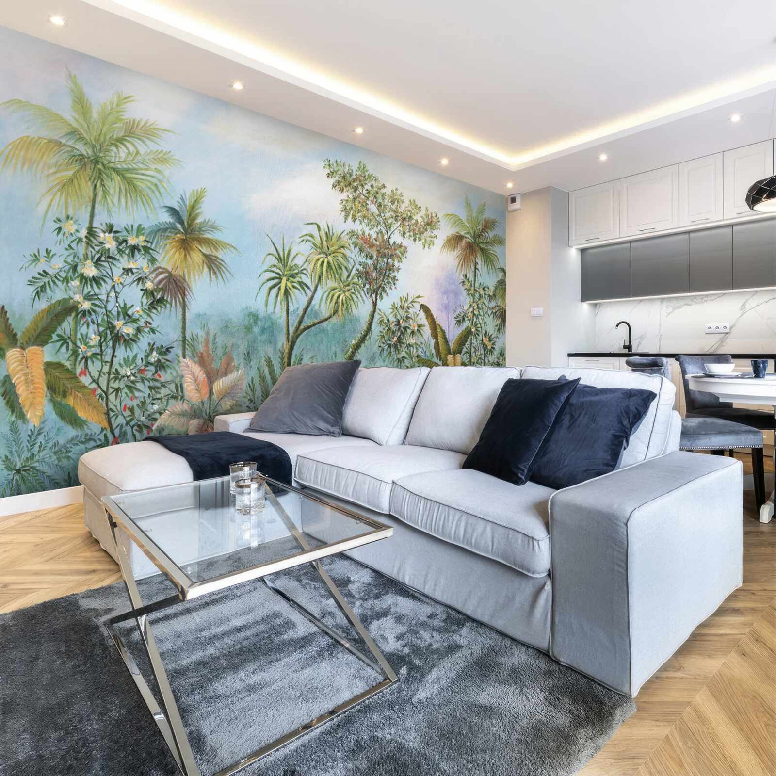 Fototapet biodiversitatea zilnică a vegetației din zonele forestiere