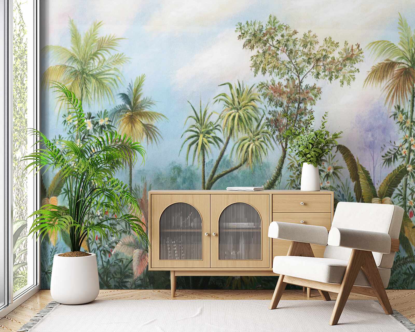 Fototapet biodiversitatea zilnică a vegetației din zonele forestiere