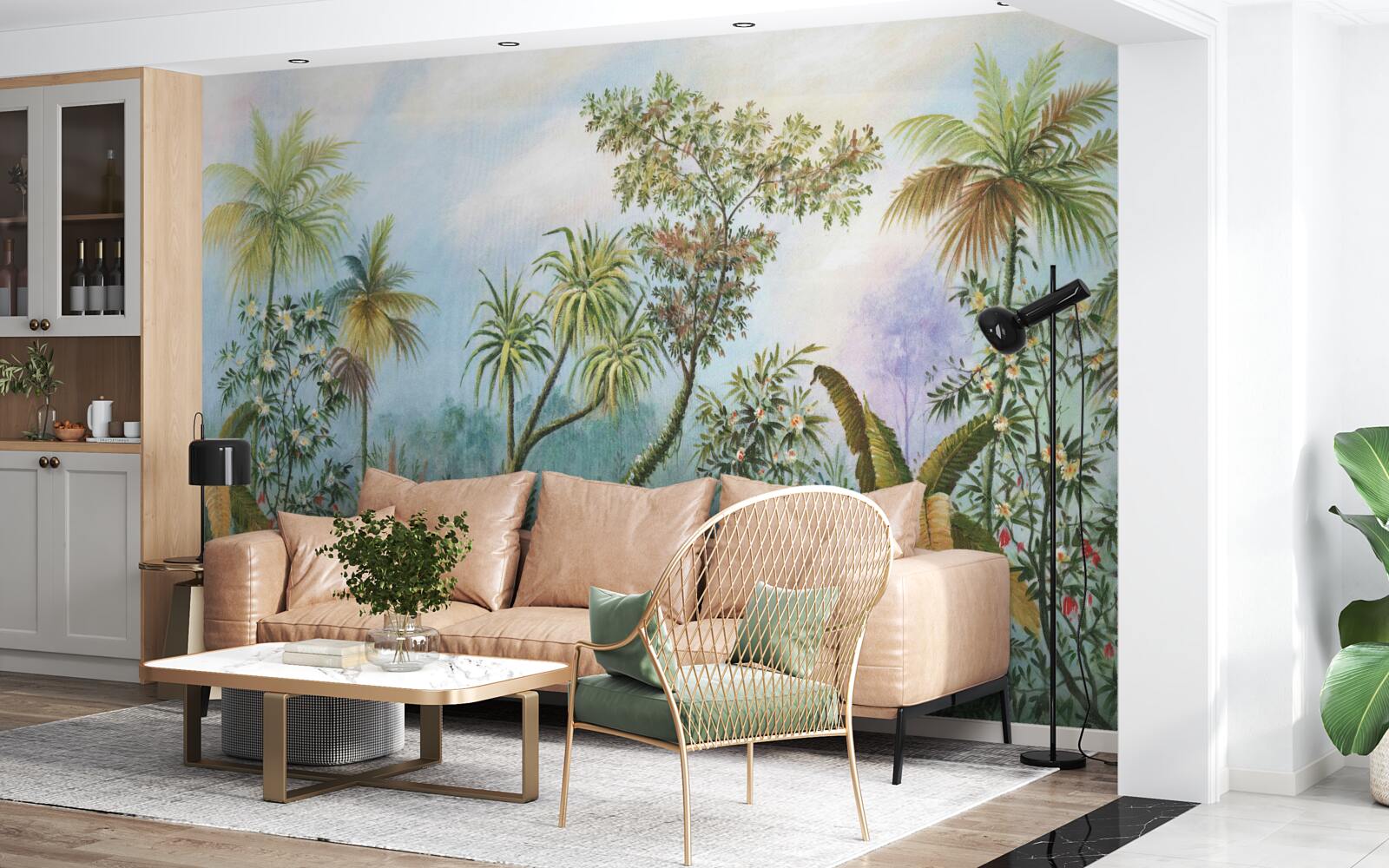 Fototapet biodiversitatea zilnică a vegetației din zonele forestiere