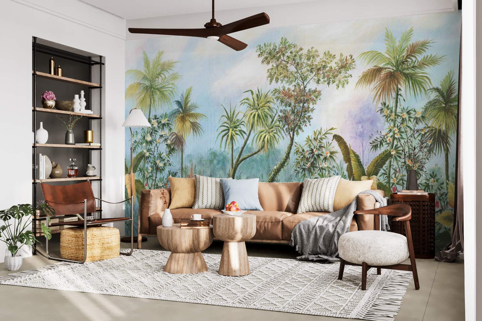 Fototapet biodiversitatea zilnică a vegetației din zonele forestiere