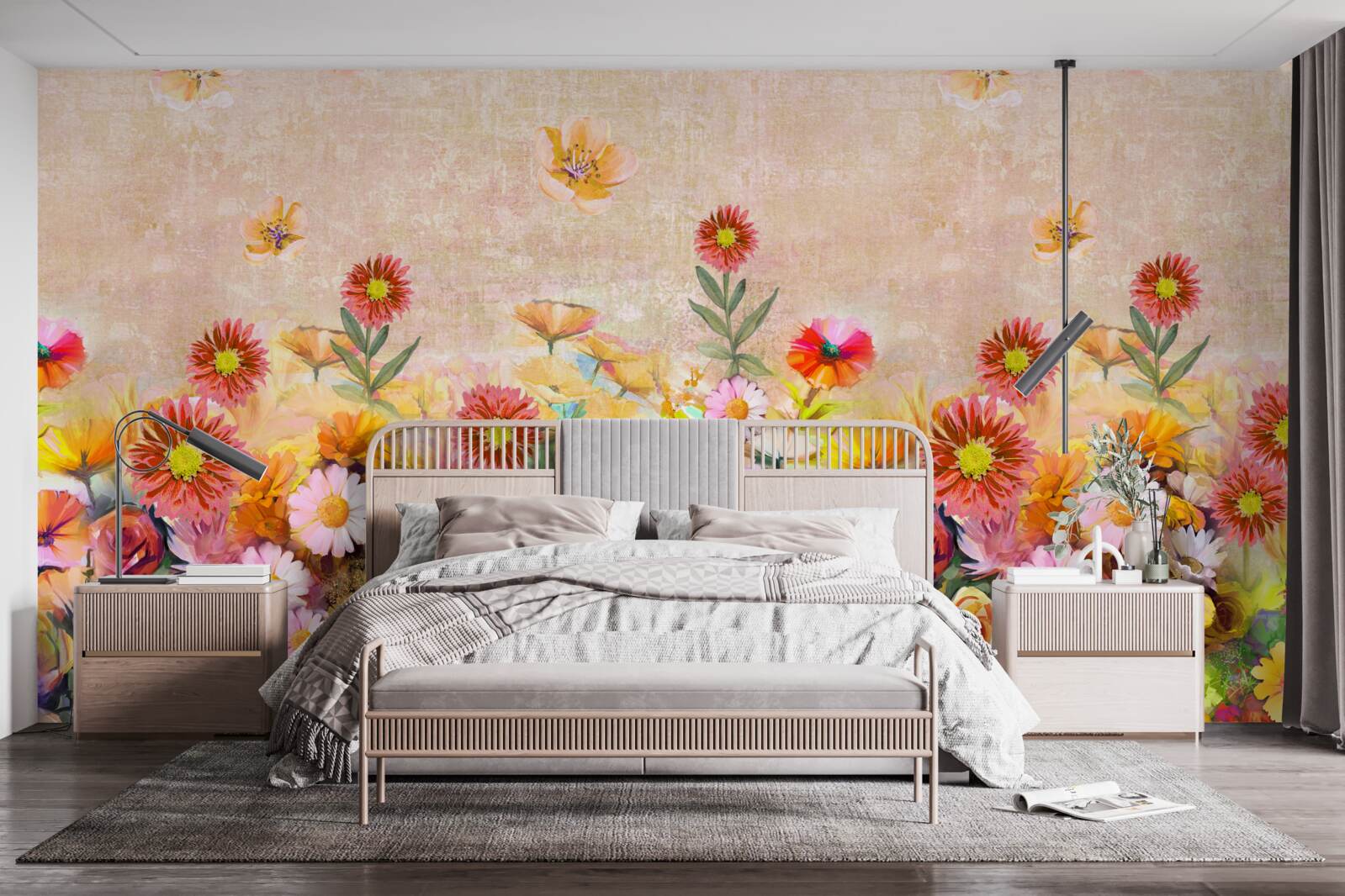 Fototapet flori colorate de diferite tipuri