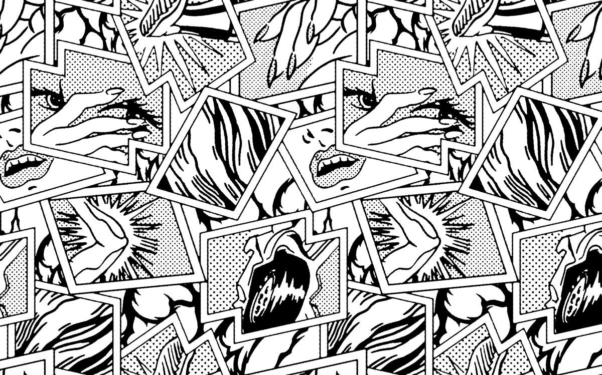 Fototapet pagina de benzi desenate