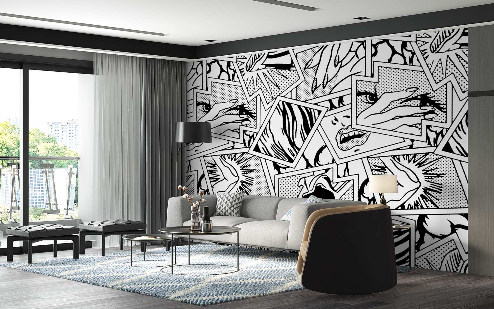 Fototapet pagina de benzi desenate