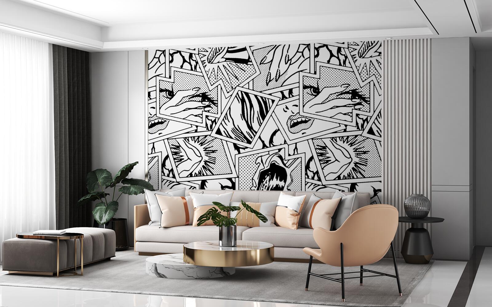 Fototapet pagina de benzi desenate