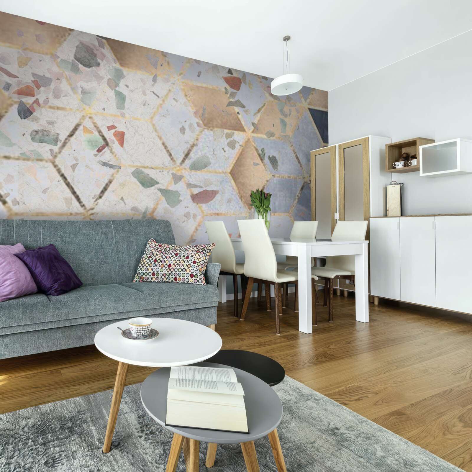 Fototapet muguri și volume în scădere