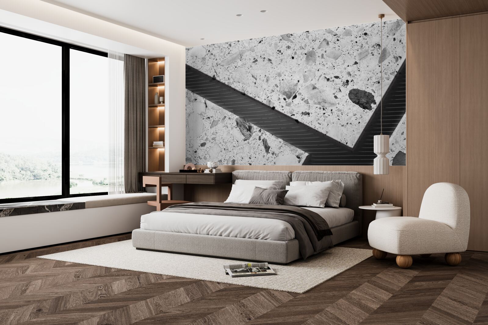 Fototapet textură de marmură cu pete negre