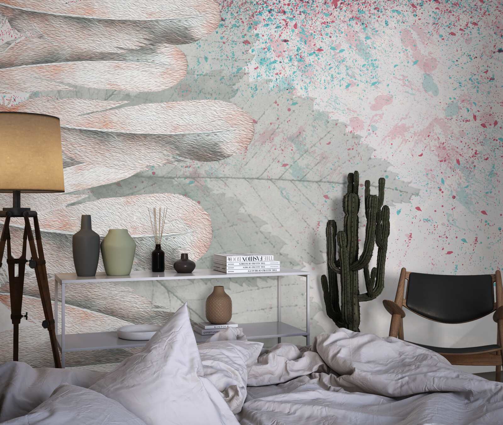 Fototapet pene și frunze de larice