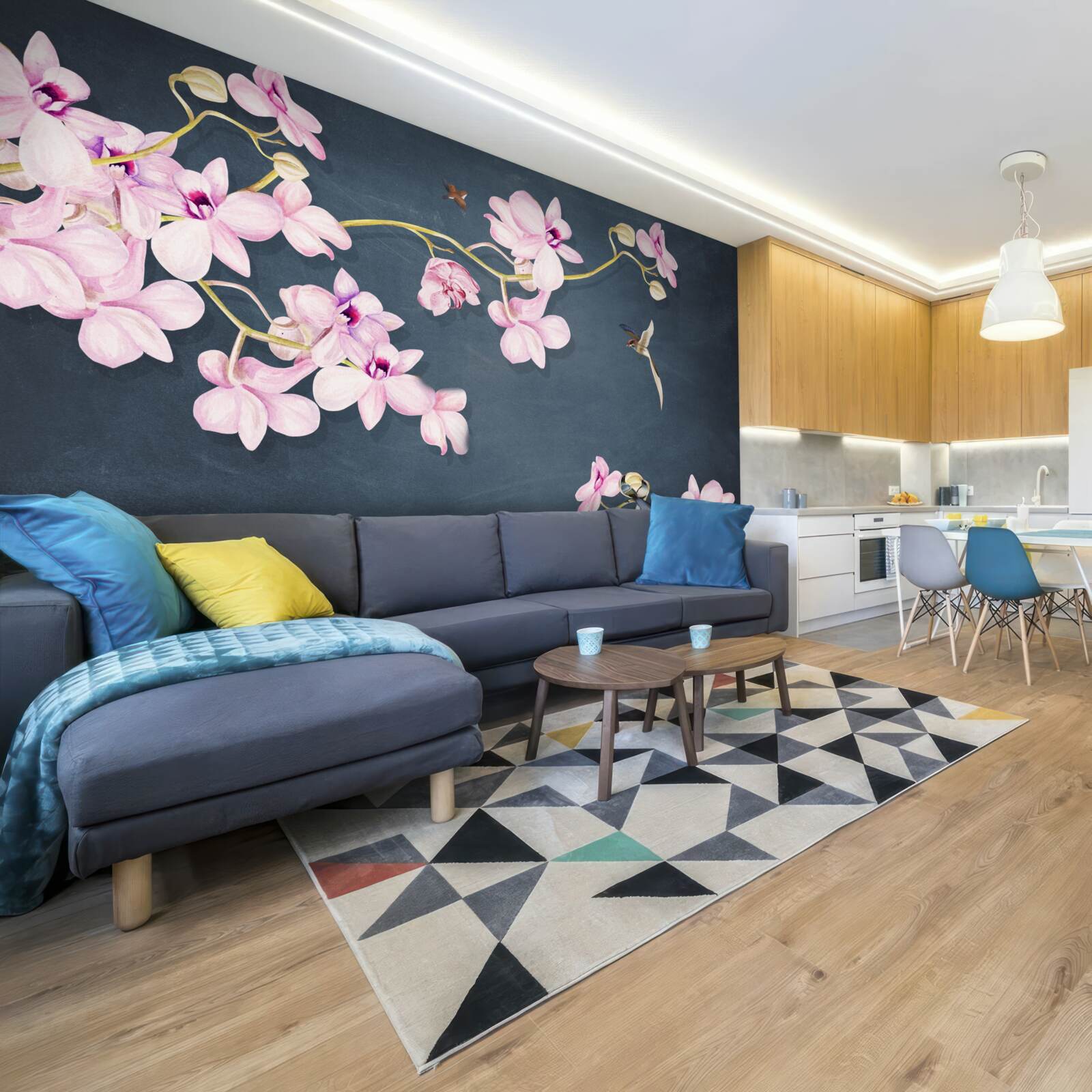 Fototapet orhidee într-o nuanță delicată de liliac